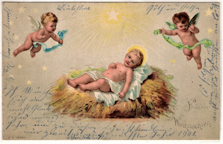 Cartolina Gesù. Madonna. San Giuseppe. Sacra Famiglia. Santi. | Collezionissimo