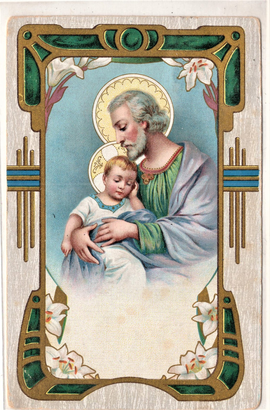 Cartolina Gesu. Madonna San Giuseppe sacra Famiglia Santi S.Joseph | Collezionissimo