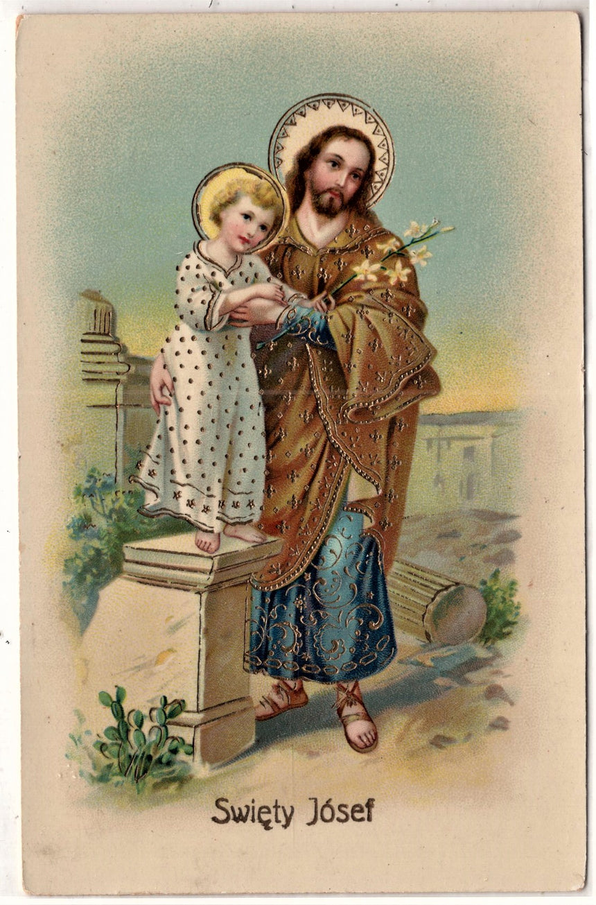 Cartolina Gesù. Madonna. San Giuseppe. Sacra Famiglia. Santi. | Collezionissimo