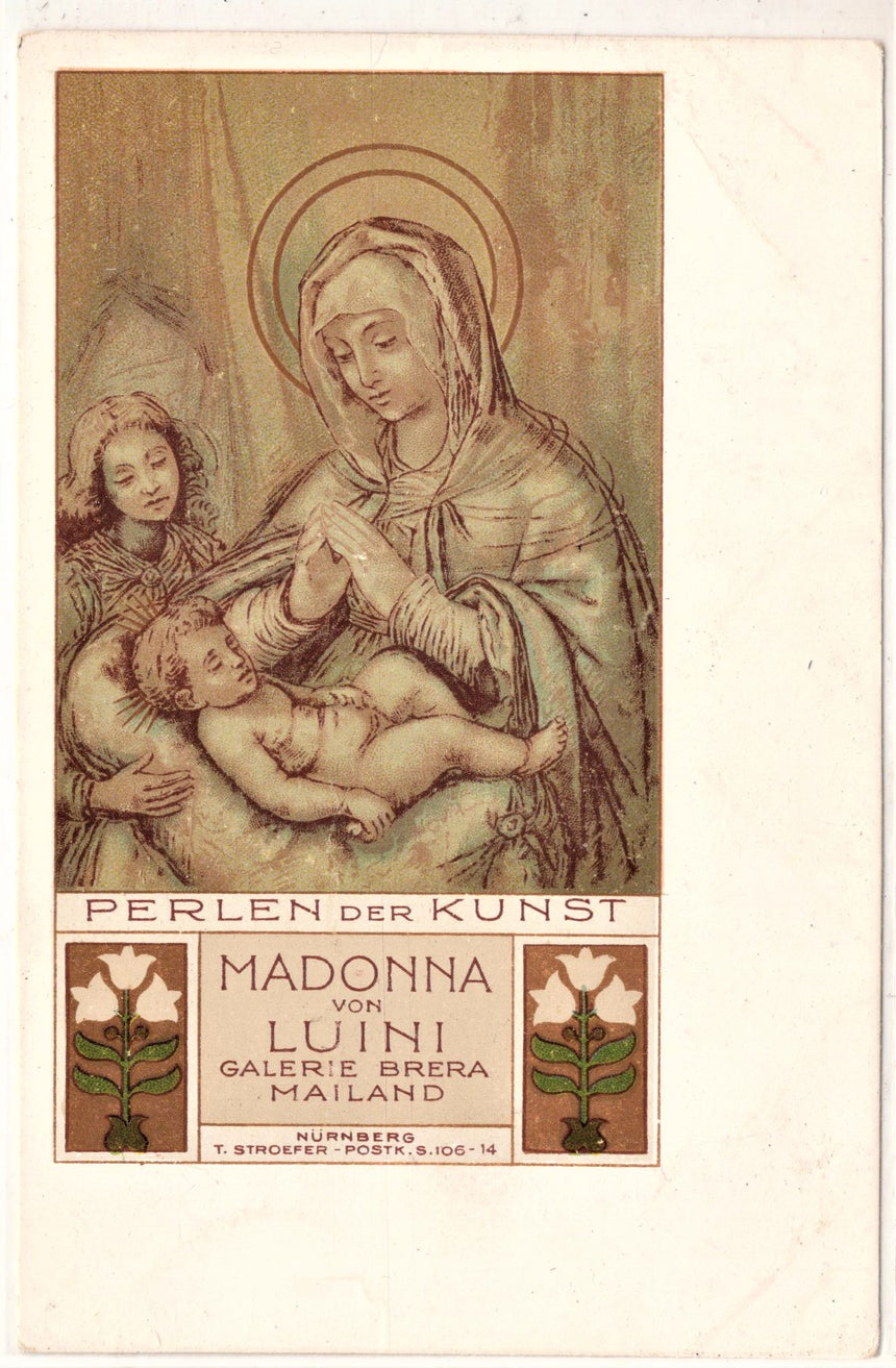 Cartolina Gesù. Madonna. San Giuseppe. Sacra Famiglia. Santi. | Collezionissimo