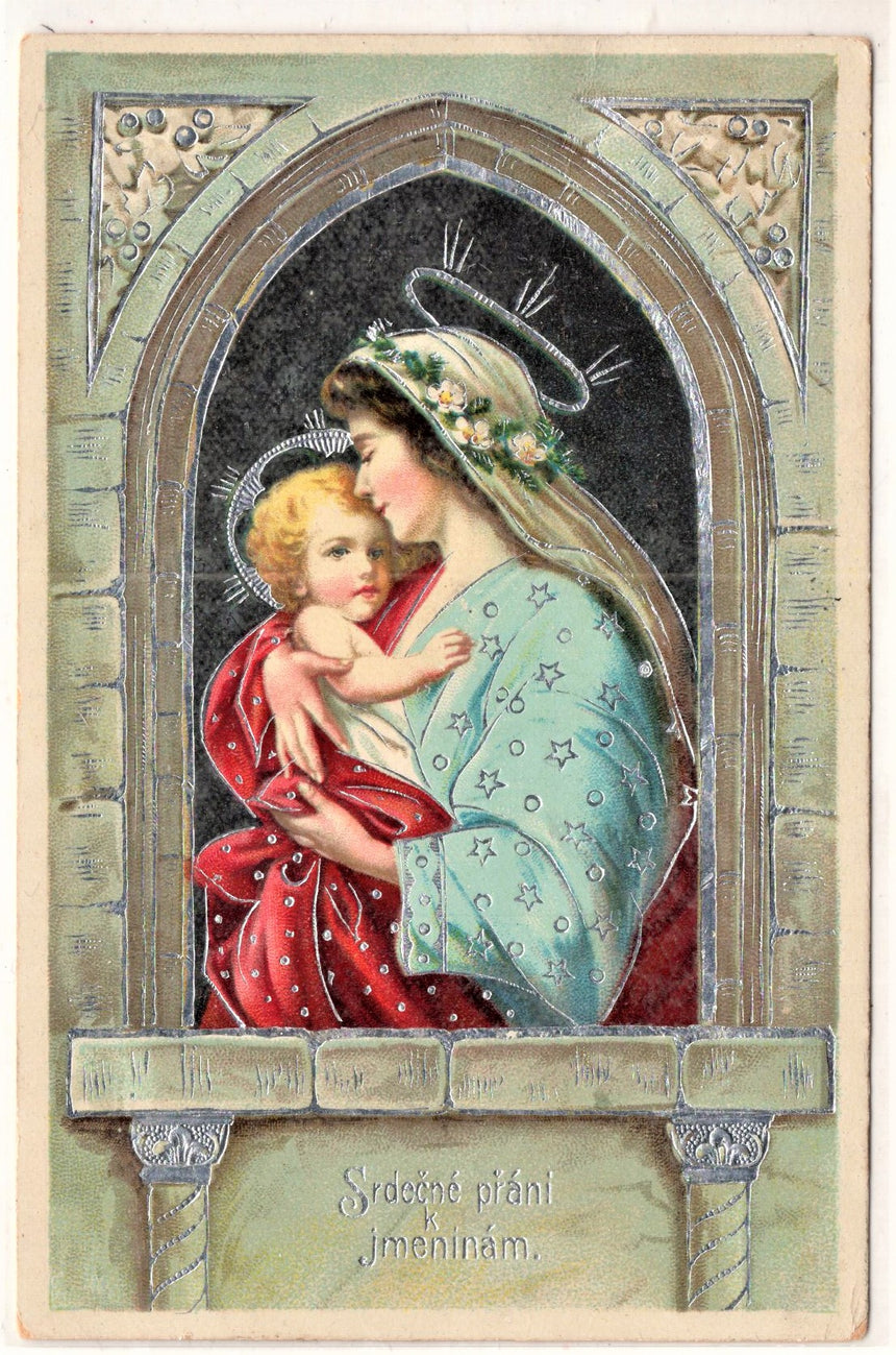 Cartolina Gesù. Madonna. San Giuseppe. Sacra Famiglia. Santi. | Collezionissimo