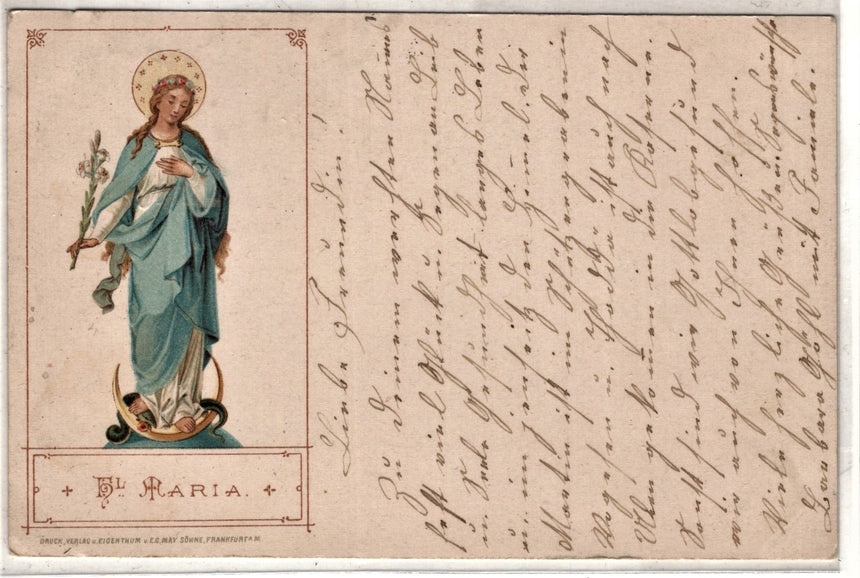 Cartolina Gesù. Madonna. San Giuseppe. Sacra Famiglia. Santi. | Collezionissimo