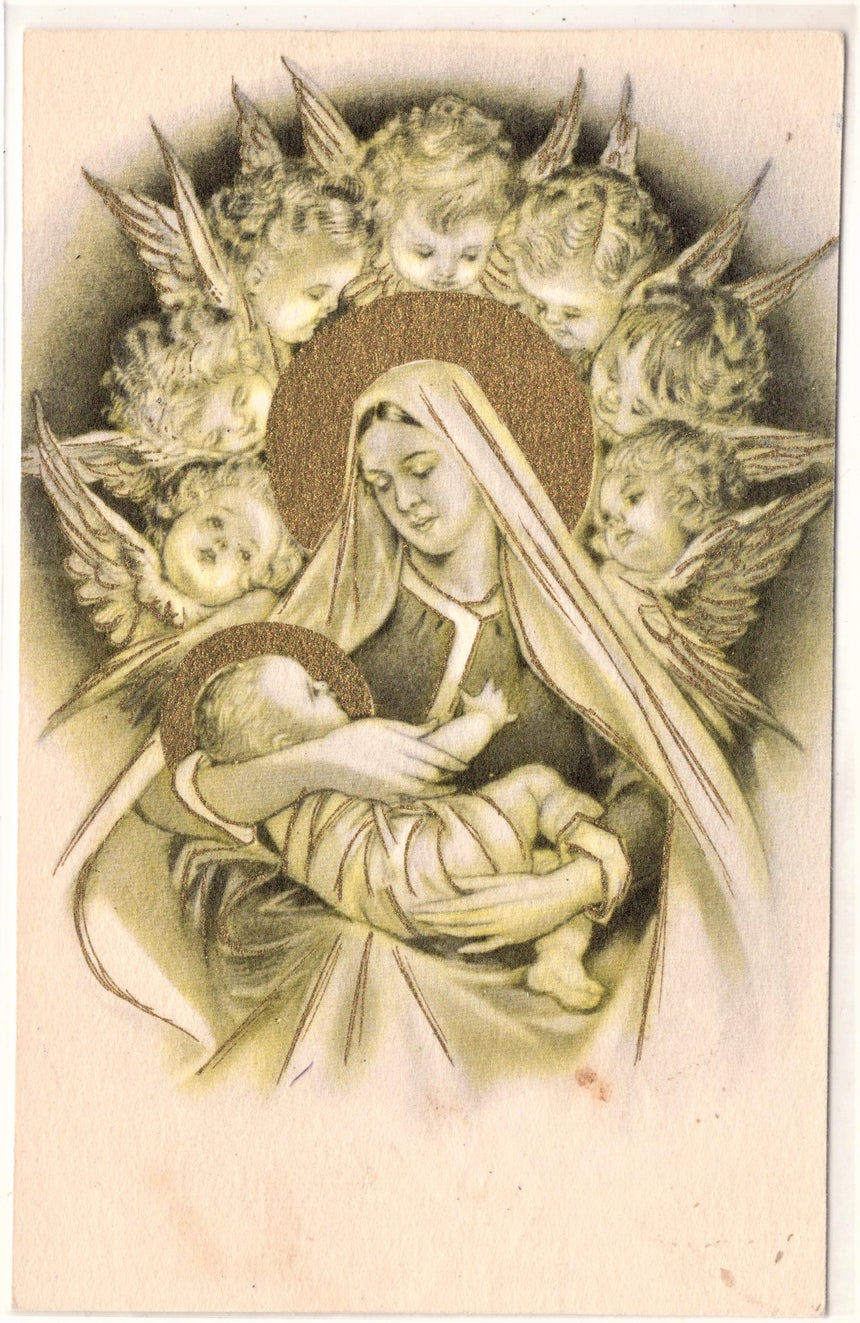 Cartolina Gesù. Madonna. San Giuseppe. Sacra Famiglia. Santi. | Collezionissimo
