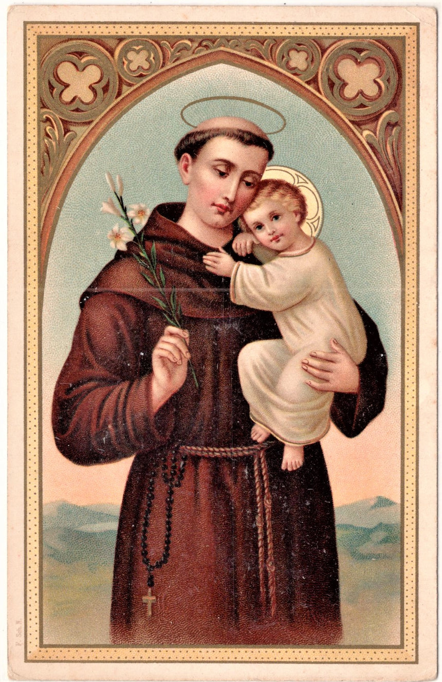 Cartolina Gesù. Madonna. San Giuseppe. Sacra Famiglia. Santi. S.Antonio | Collezionissimo