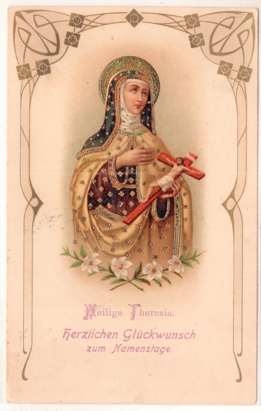 Cartolina Gesù. Madonna. San Giuseppe. Sacra Famiglia. Santi. | Collezionissimo