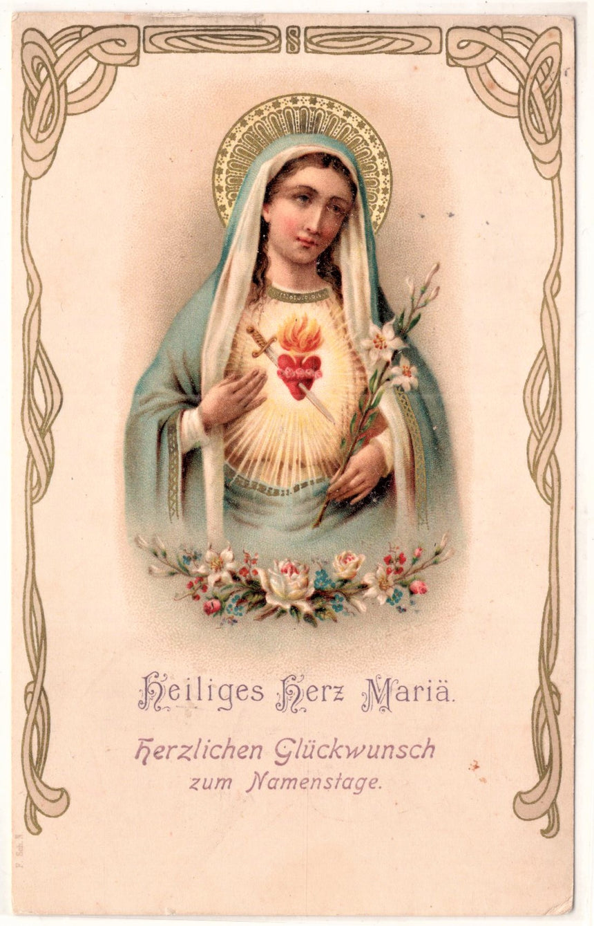 Cartolina Gesù. Madonna. San Giuseppe. Sacra Famiglia. Santi. | Collezionissimo