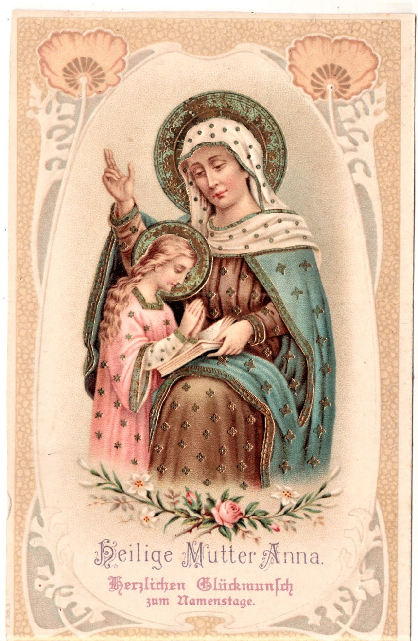 Cartolina Gesù. Madonna. San Giuseppe. Sacra Famiglia. Santi.S.Anna | Collezionissimo
