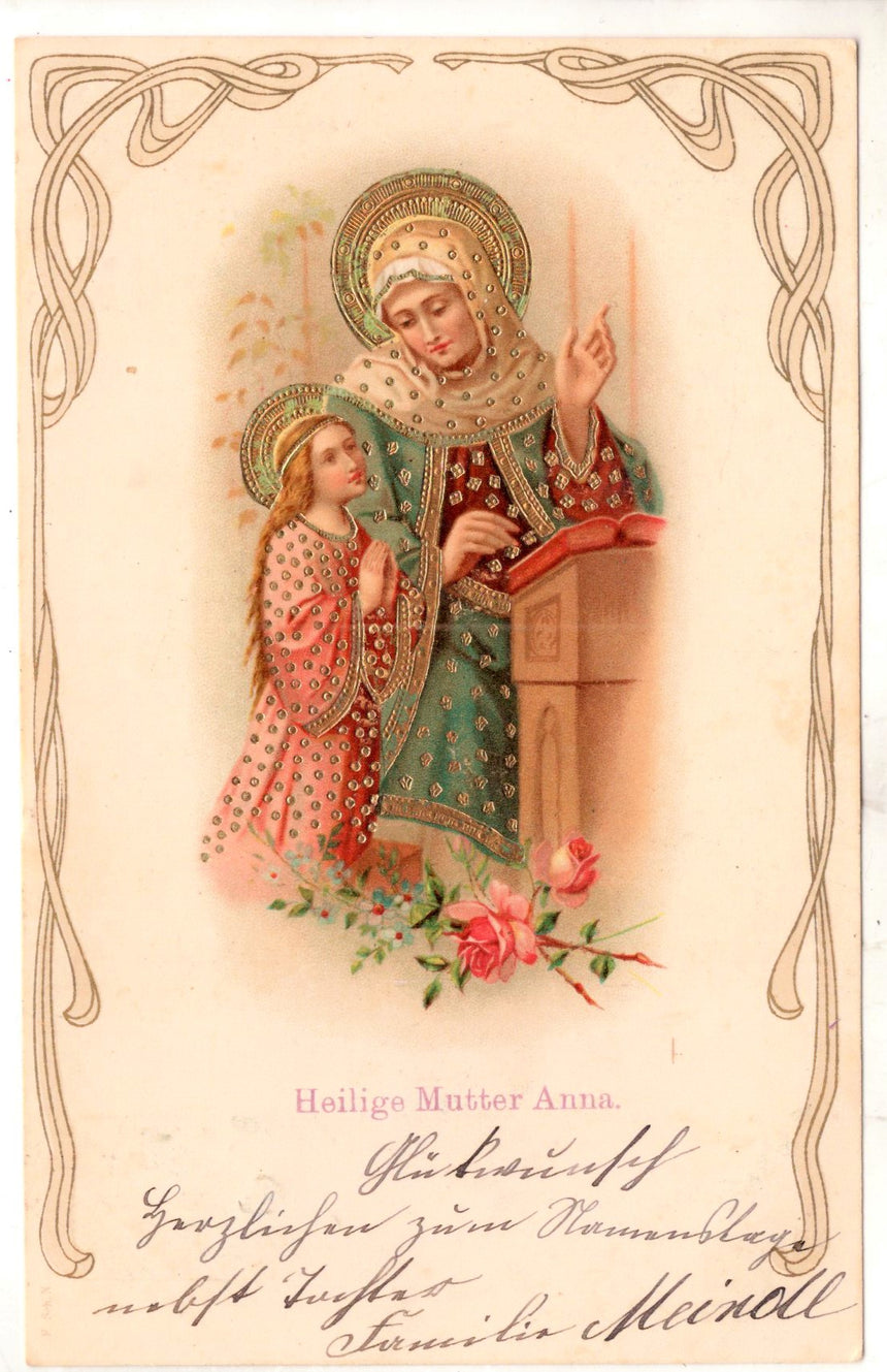 Cartolina Gesù. Madonna. San Giuseppe. Sacra Famiglia. Santi. | Collezionissimo