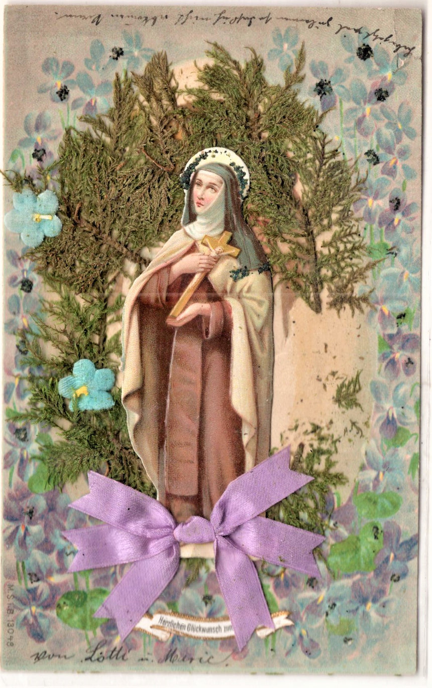 Cartolina Gesù. Madonna. San Giuseppe. Sacra Famiglia. Santi. | Collezionissimo