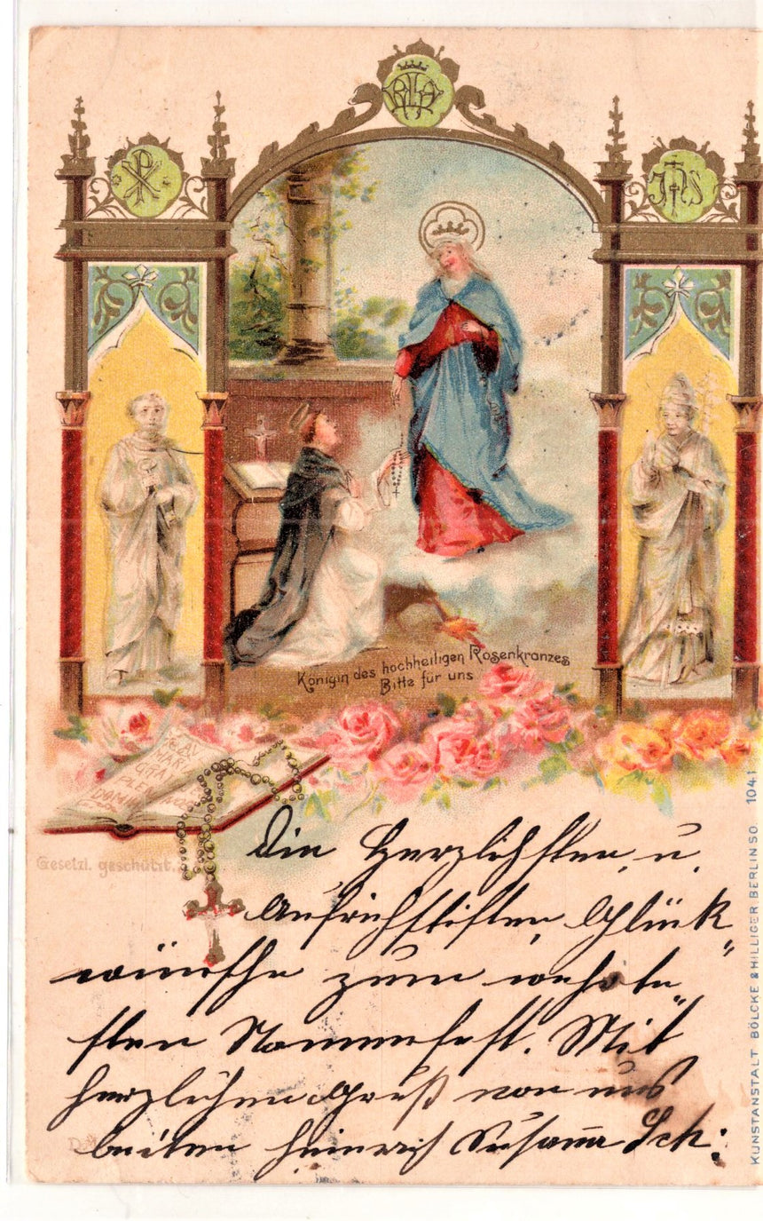 Cartolina Gesù. Madonna. San Giuseppe. Sacra Famiglia. Santi. | Collezionissimo
