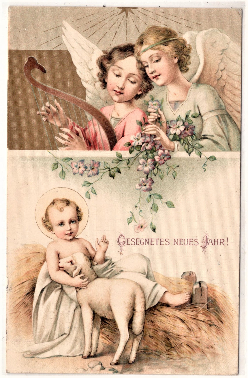 Cartolina Gesù. Madonna. San Giuseppe. Sacra Famiglia. Santi. | Collezionissimo