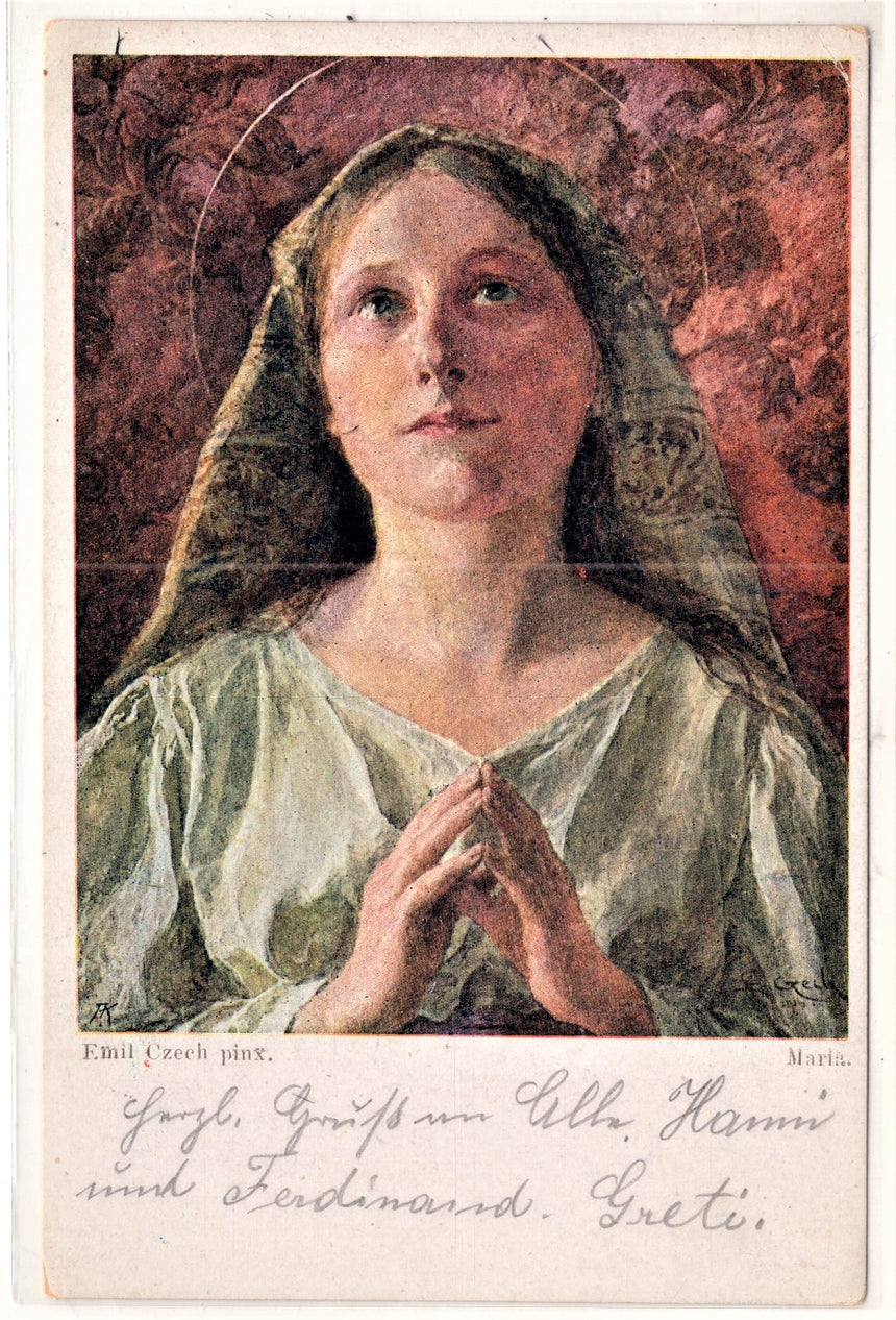 Cartolina Gesù. Madonna. San Giuseppe. Sacra Famiglia. Santi. | Collezionissimo