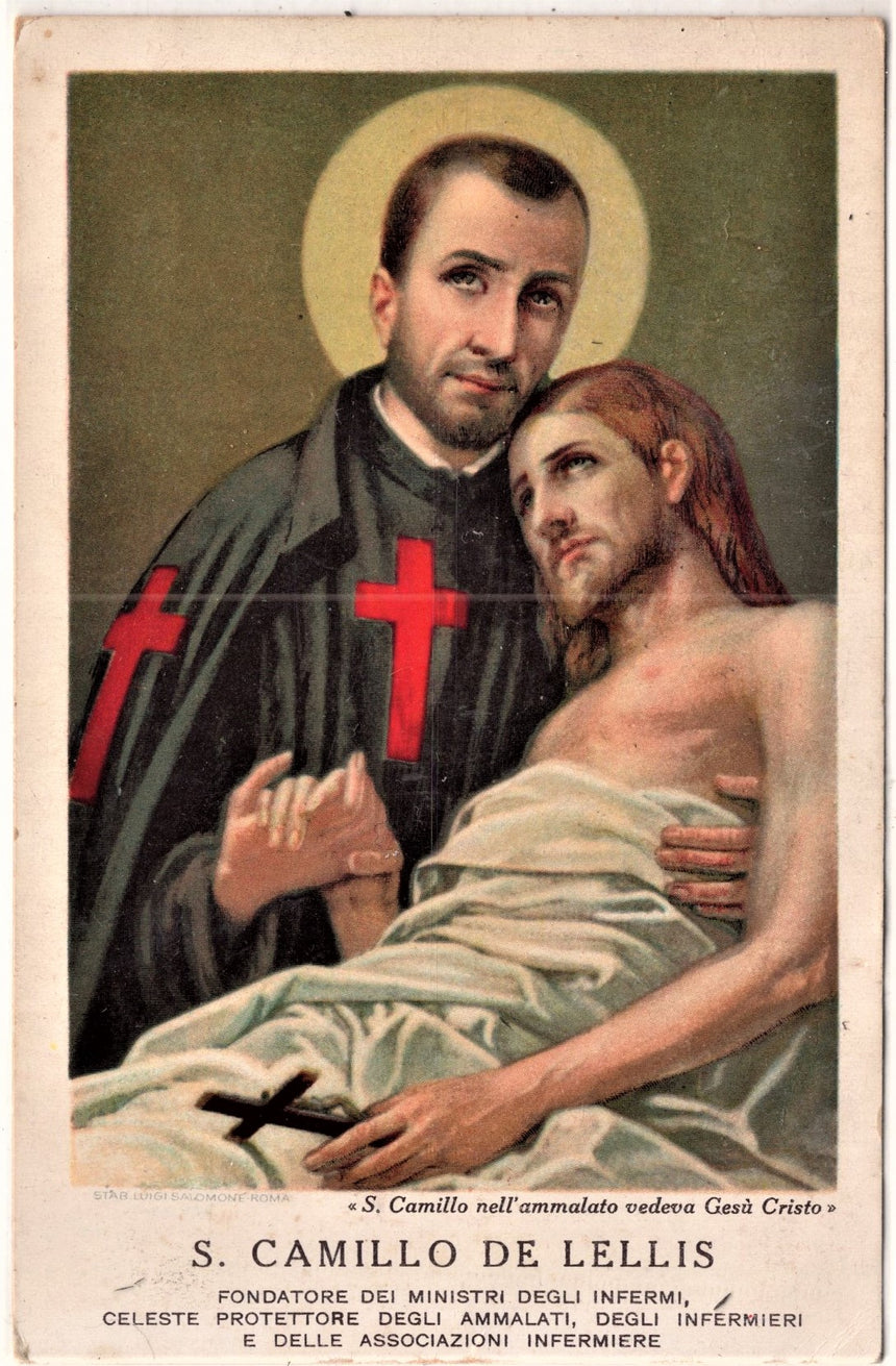Cartolina Gesù. Madonna. San Giuseppe. Sacra Famiglia. Santi. S.Camillo | Collezionissimo