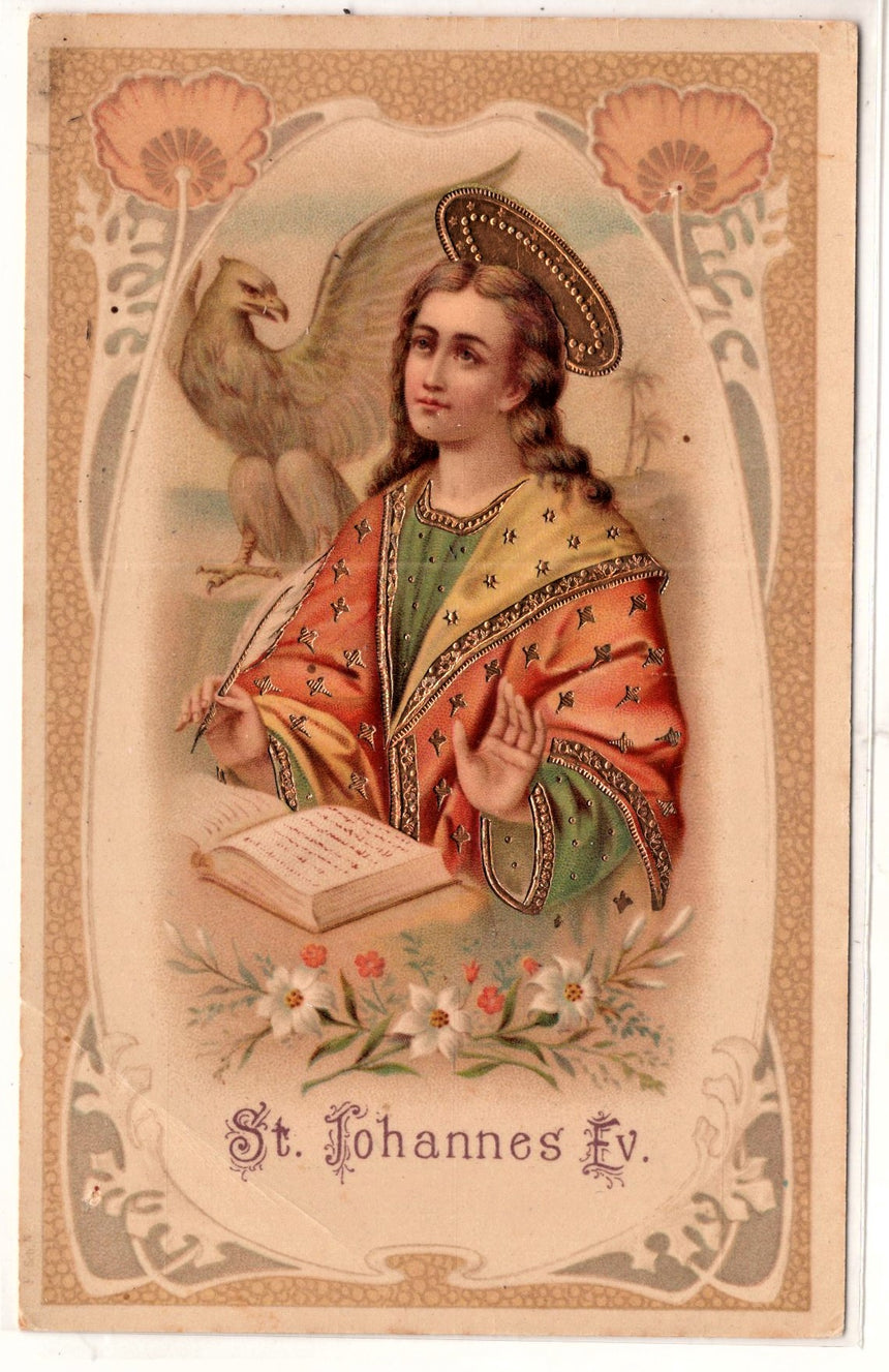 Cartolina Gesù. Madonna. San Giuseppe. Sacra Famiglia. Santi.S.Johannes | Collezionissimo