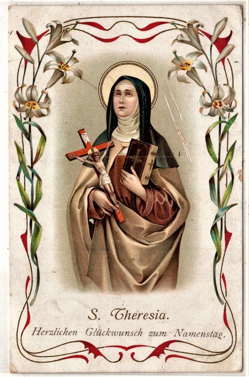 Cartolina Gesù. Madonna. San Giuseppe. Sacra Famiglia. Santi.S.theresia | Collezionissimo