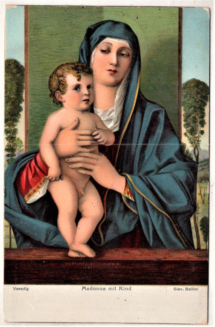 Cartolina Gesù. Madonna. San Giuseppe. Sacra Famiglia. Santi. | Collezionissimo