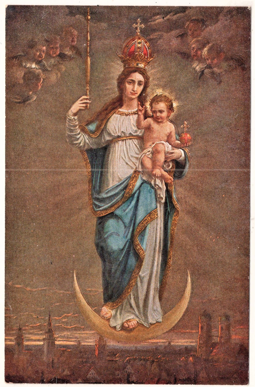 Cartolina Gesù. Madonna. San Giuseppe. Sacra Famiglia. Santi. | Collezionissimo