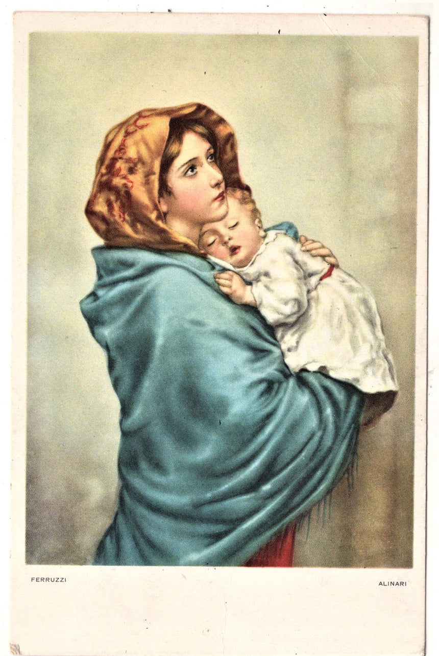 Cartolina Gesù. Madonna. San Giuseppe. Sacra Famiglia. Santi. | Collezionissimo
