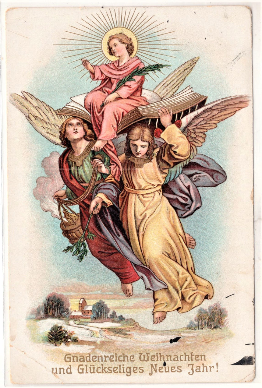 Cartolina Gesù. Madonna. San Giuseppe. Sacra Famiglia. Santi. | Collezionissimo