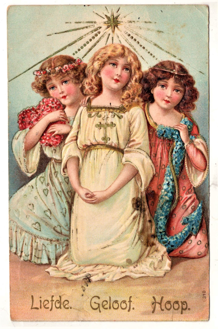 Cartolina Gesù. Madonna. San Giuseppe. Sacra Famiglia. Santi. | Collezionissimo