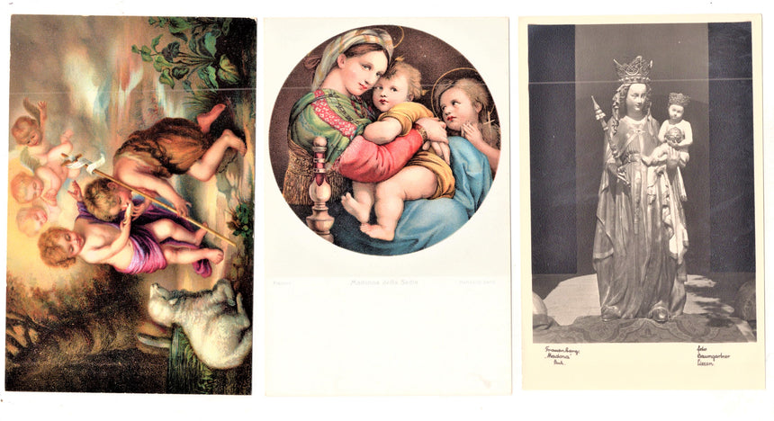 Cartolina Gesù. Madonna. San Giuseppe. Sacra Famiglia. Santi. | Collezionissimo