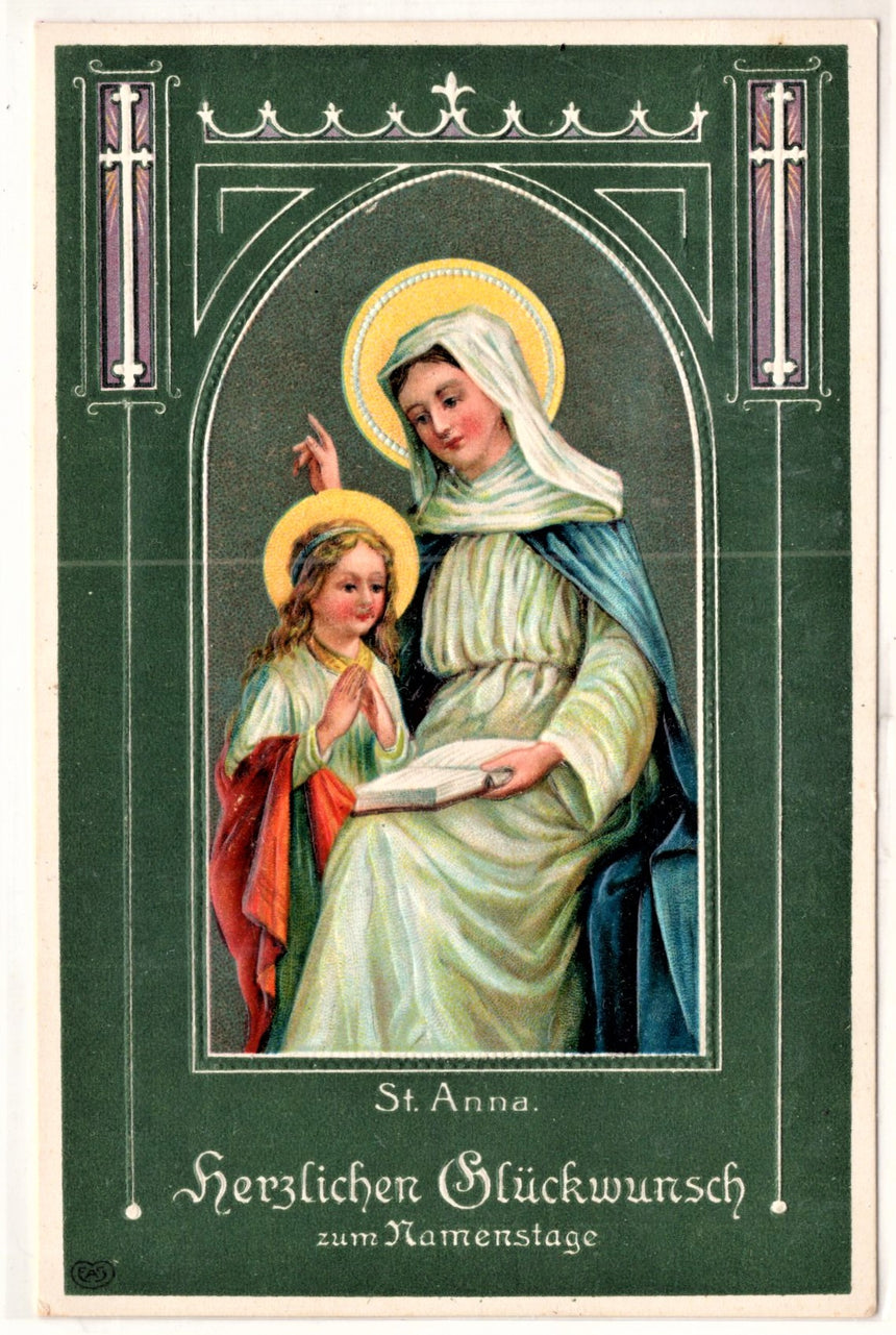 Cartolina Gesù. Madonna. San Giuseppe. Sacra Famiglia. Santi. | Collezionissimo