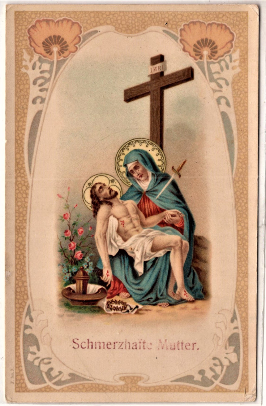 Cartolina Gesù. Madonna. San Giuseppe. Sacra Famiglia. Santi. | Collezionissimo