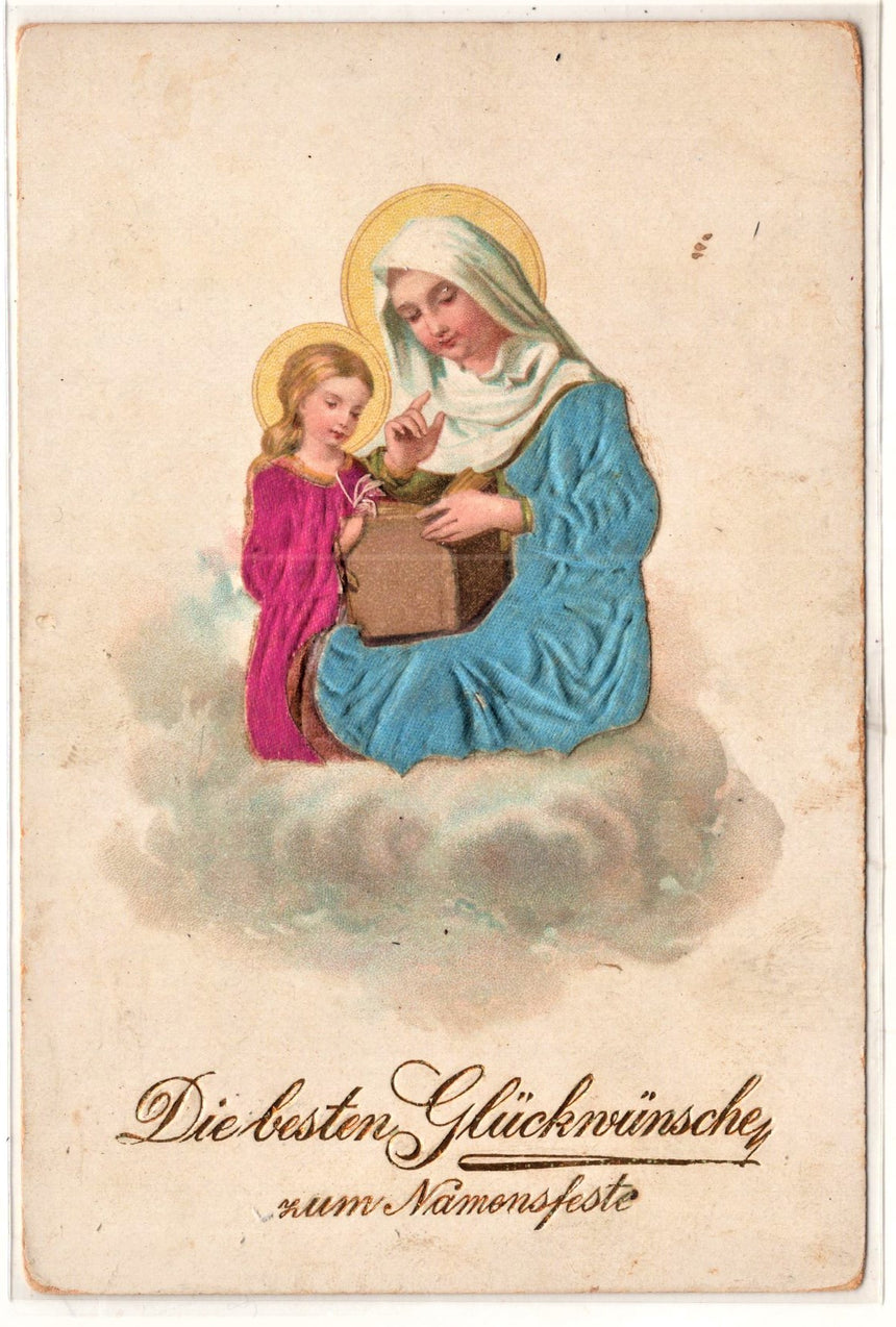 Cartolina Gesù. Madonna. San Giuseppe. Sacra Famiglia. Santi. | Collezionissimo