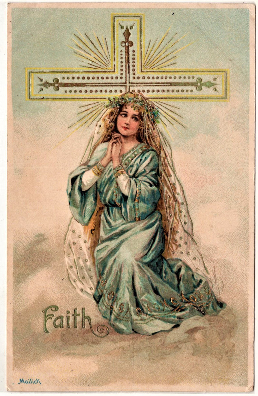 Cartolina Gesù. Madonna. San Giuseppe. Sacra Famiglia. Santi. | Collezionissimo