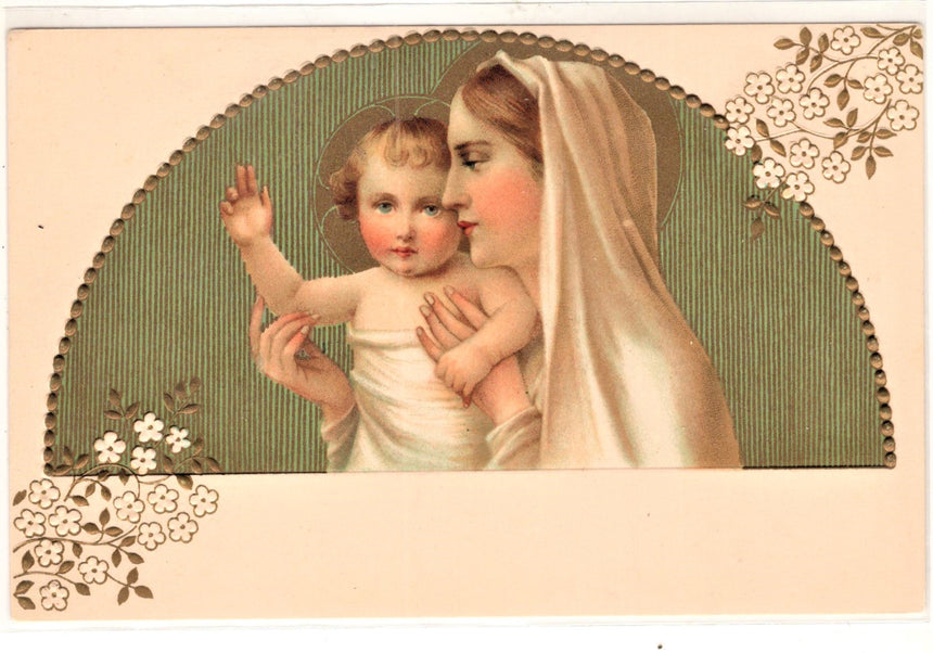Cartolina Gesù. Madonna. San Giuseppe. Sacra Famiglia. Santi. | Collezionissimo