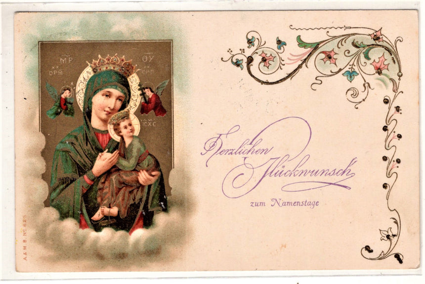 Cartolina Gesù. Madonna. San Giuseppe. Sacra Famiglia. Santi. | Collezionissimo