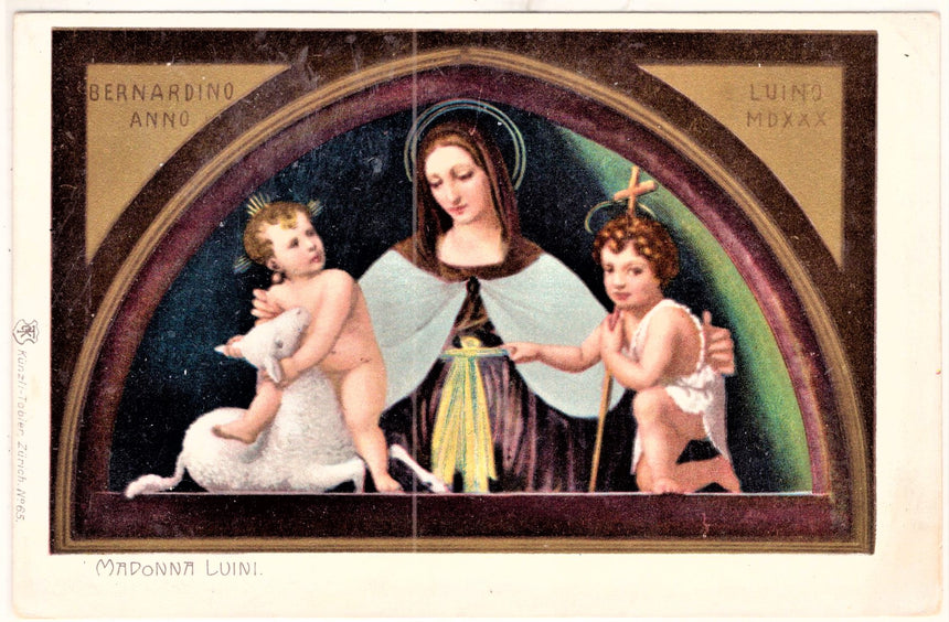 Cartolina Gesù. Madonna. San Giuseppe. Sacra Famiglia. Santi. | Collezionissimo