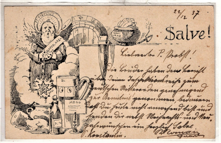 Cartolina Gesù. Madonna. San Giuseppe. Sacra Famiglia. Santi. | Collezionissimo