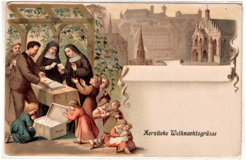 Cartolina Gesù. Madonna. San Giuseppe. Sacra Famiglia. Santi. | Collezionissimo