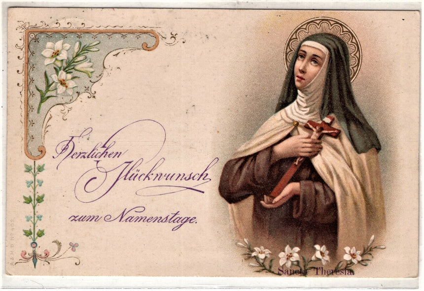 Cartolina Gesù. Madonna. San Giuseppe. Sacra Famiglia. Santi. | Collezionissimo
