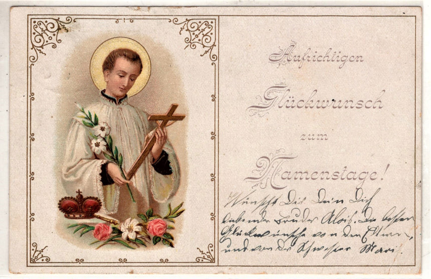 Cartolina Gesù. Madonna. San Giuseppe. Sacra Famiglia. Santi. | Collezionissimo
