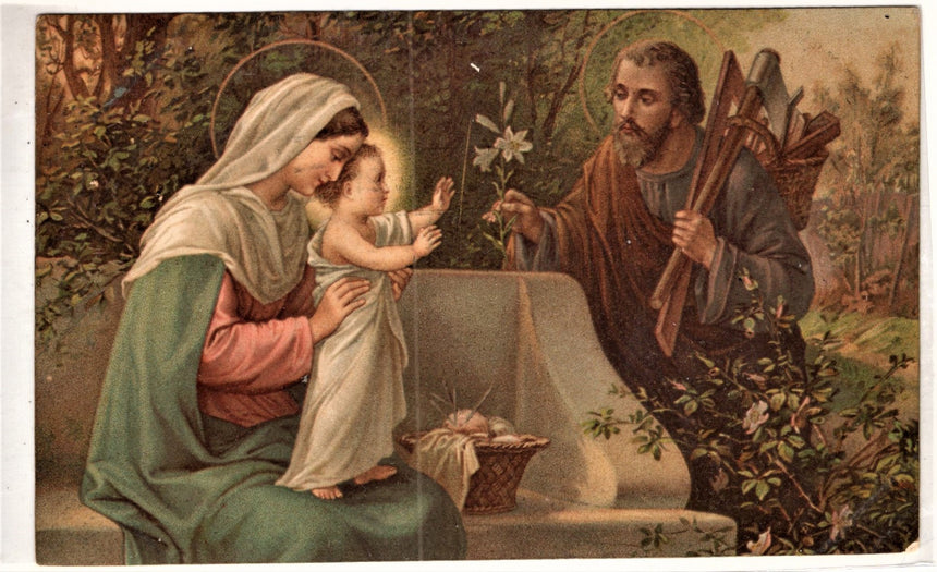 Cartolina Gesù. Madonna. San Giuseppe. Sacra Famiglia. Santi. | Collezionissimo