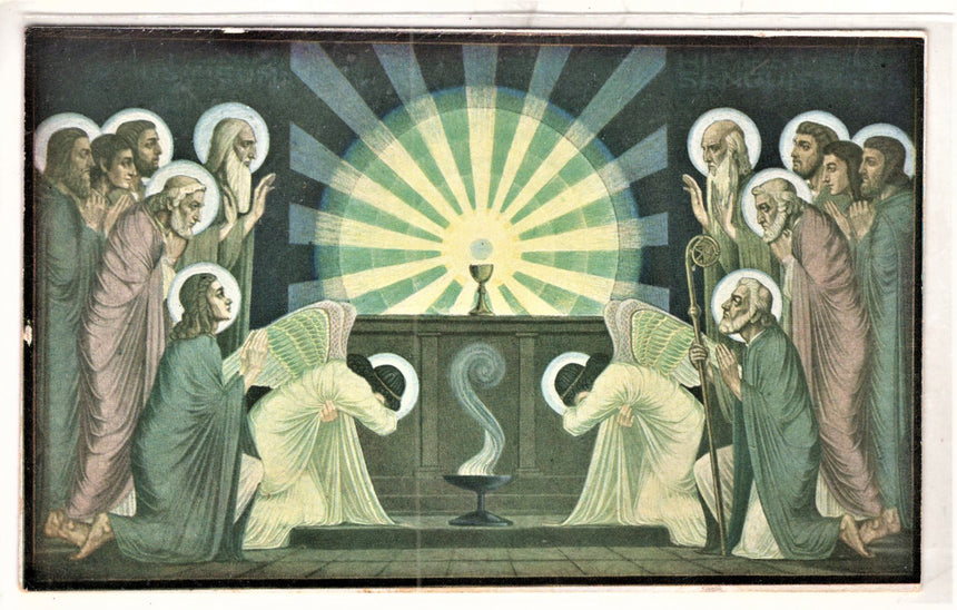 Cartolina Gesù. Madonna. San Giuseppe. Sacra Famiglia. Santi. | Collezionissimo