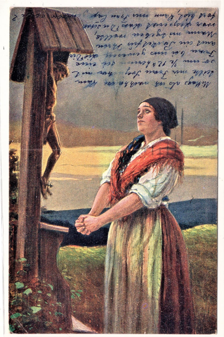 Cartolina Gesù. Madonna. San Giuseppe. Sacra Famiglia. Santi. | Collezionissimo