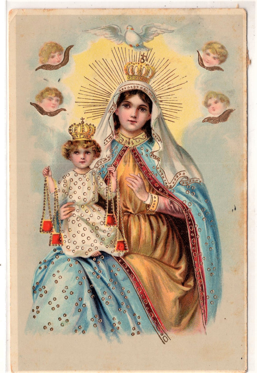 Cartolina Gesù. Madonna. San Giuseppe. Sacra Famiglia. Santi. | Collezionissimo