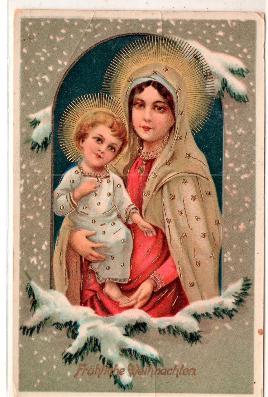 Cartolina Gesù. Madonna. San Giuseppe. Sacra Famiglia. Santi. | Collezionissimo