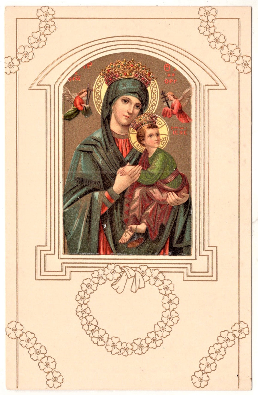 Cartolina Gesù. Madonna. San Giuseppe. Sacra Famiglia. Santi. | Collezionissimo