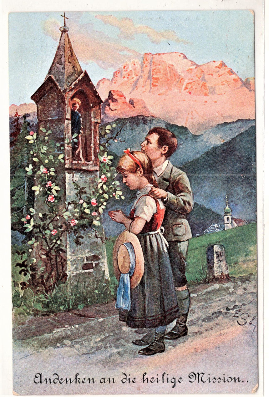 Cartolina Gesù. Madonna. San Giuseppe. Sacra Famiglia. Santi. | Collezionissimo