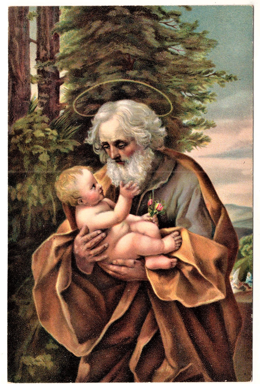 Cartolina Gesù. Madonna. San Giuseppe. Sacra Famiglia. Santi. | Collezionissimo