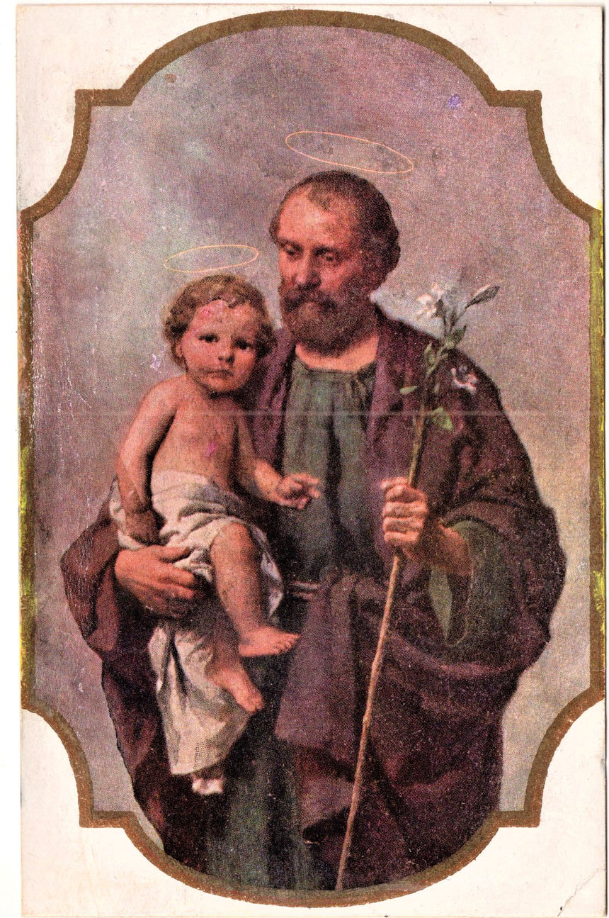 Cartolina Gesù. Madonna. San Giuseppe. Sacra Famiglia. Santi. | Collezionissimo