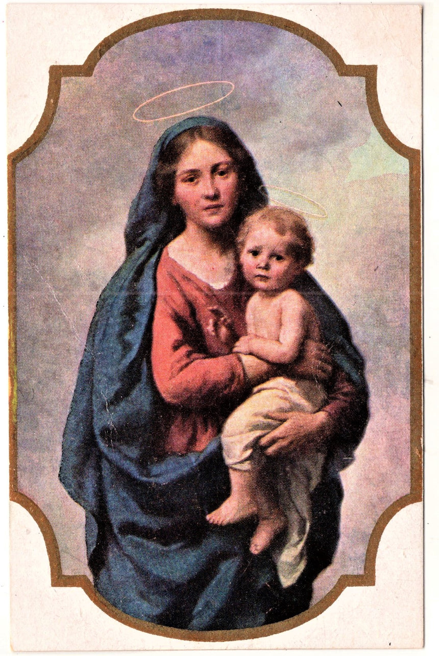 Cartolina Gesù. Madonna. San Giuseppe. Sacra Famiglia. Santi. | Collezionissimo