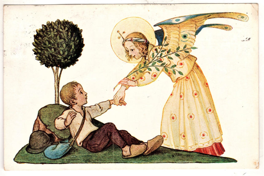 Cartolina Gesù. Madonna. San Giuseppe. Sacra Famiglia. Santi. | Collezionissimo