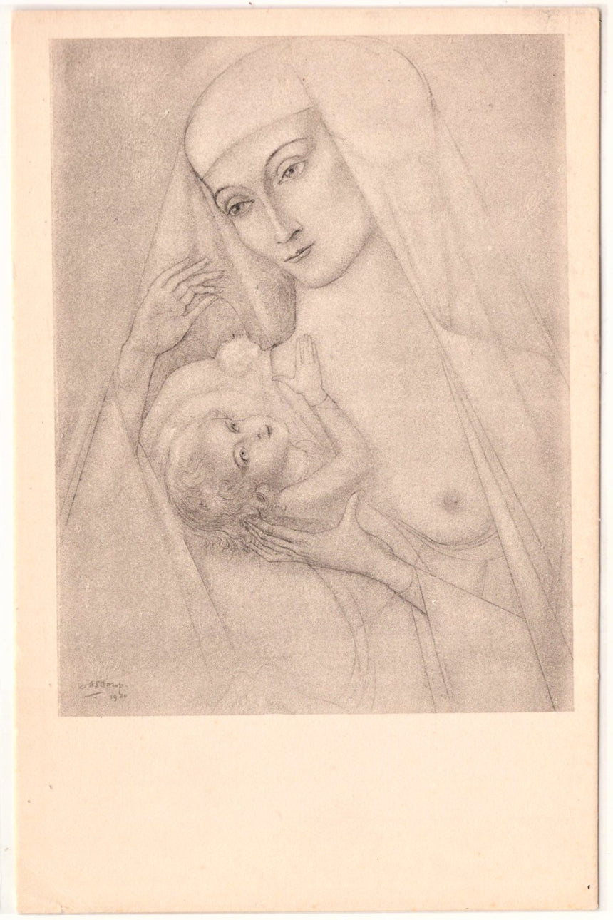 Cartolina Gesù. Madonna. San Giuseppe. Sacra Famiglia. Santi. | Collezionissimo