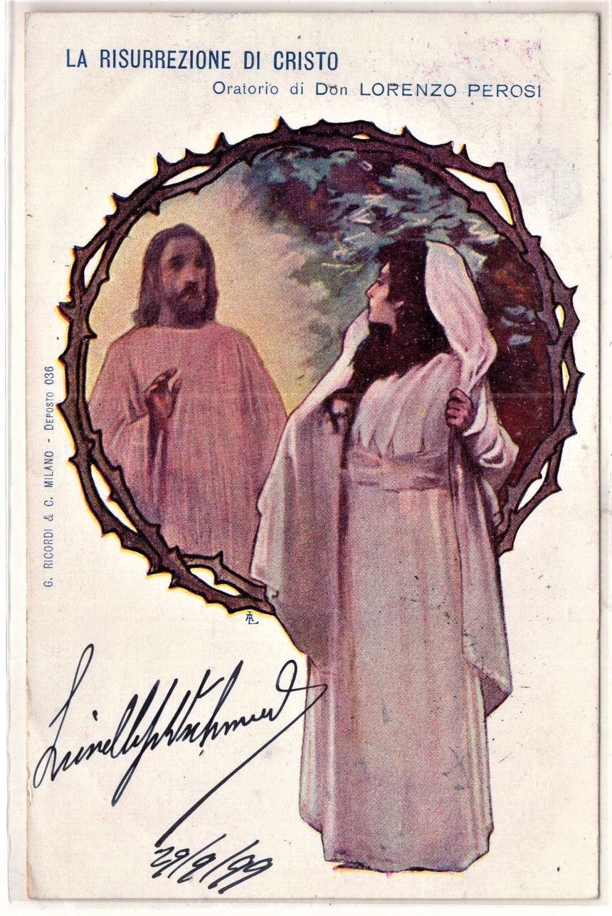 Cartolina Gesù. Madonna. San Giuseppe. Sacra Famiglia. Santi. | Collezionissimo