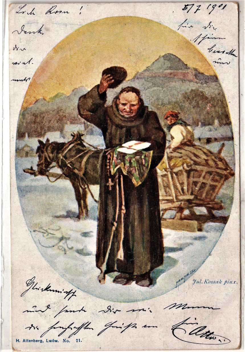 Cartolina Gesù. Madonna. San Giuseppe. Sacra Famiglia. Santi. | Collezionissimo